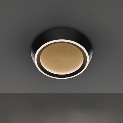 Modern Forms Tinzel 18" LED Flush/3500K, Black Gold/White