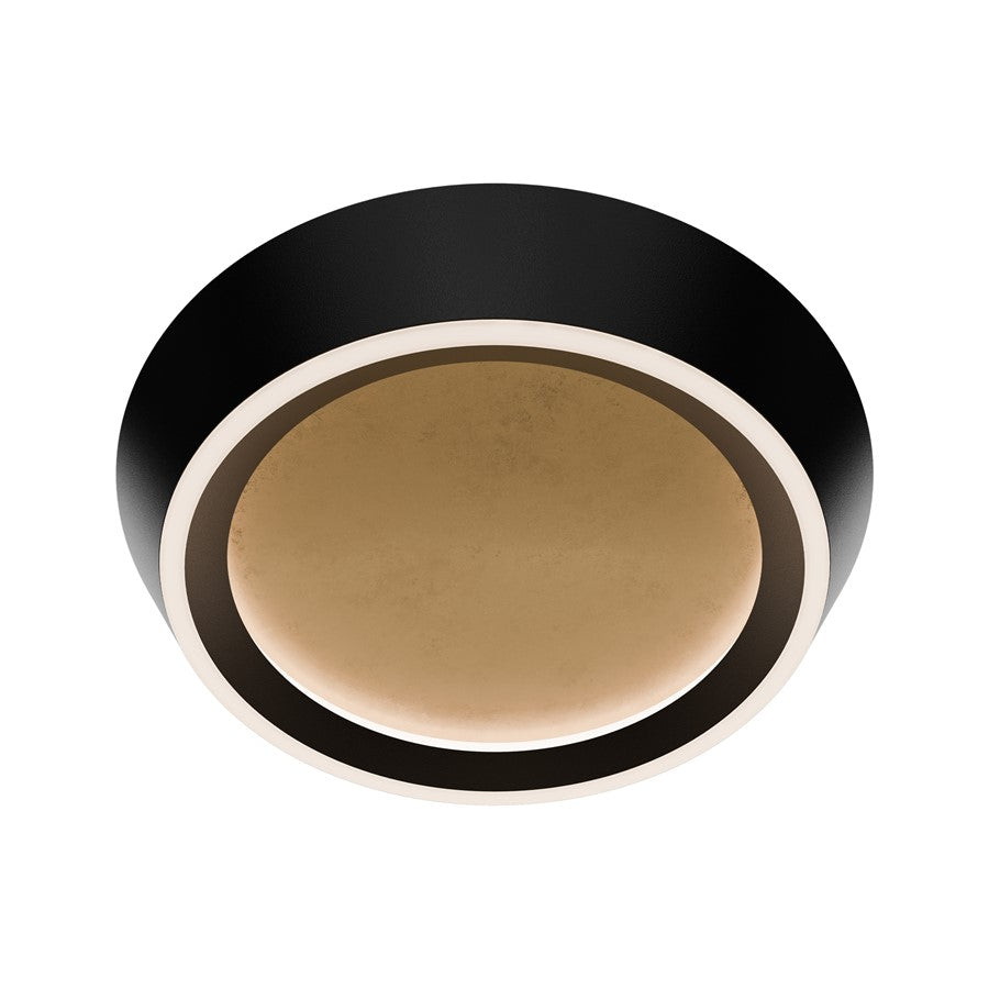 Modern Forms Tinzel 1Lt 18" LED Flush, Black Gold/White - FM-18518-40-BK-GL