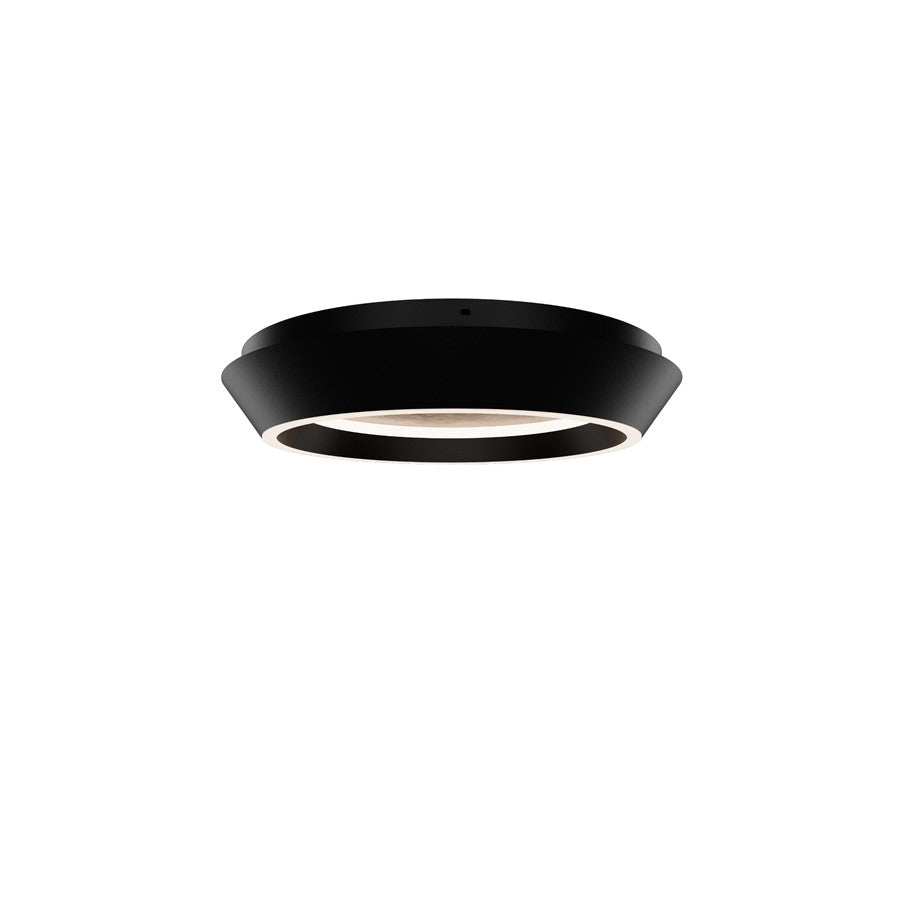 Modern Forms Tinzel 1Lt 18" LED Flush, Black Gold/White