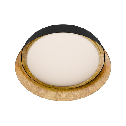 Modern Forms Gilt 1Lt 22" LED Flush Mount, Bronze Gold Leaf/White - FM-51322-GL