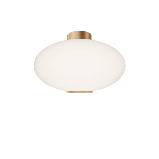 Modern Forms Illusion 1Lt 22" LED Flush Mount/2700K, Brass/Opal - FM-72322-27-AB