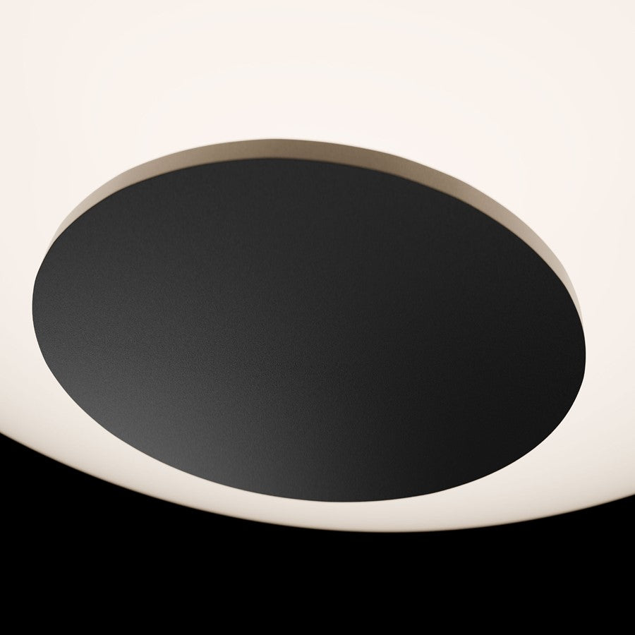 Modern Forms Illusion 1Lt 22" LED Flush Mount/2700K, Black/Opal