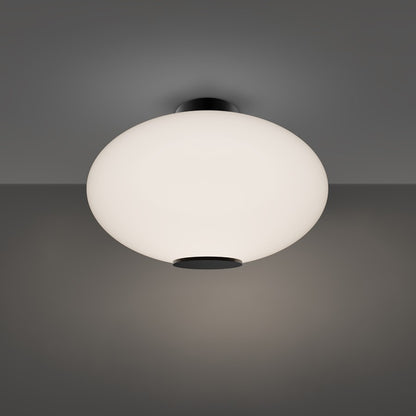 Modern Forms Illusion 1Lt 22" LED Flush Mount/3000K, Black/Opal
