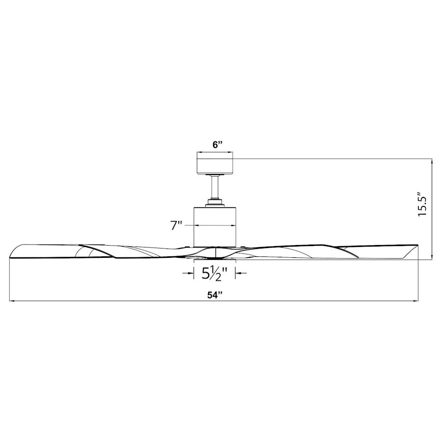 Modern Forms Aviator 1 Light, Ceiling Fan