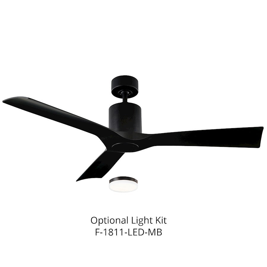 Modern Forms Aviator 3 Blade Ceiling Fan in Matte Black