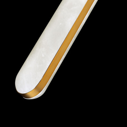 Modern Forms Cadiz 1Lt 18" LED Mini-Pendant, Aged Brass/Alabaster