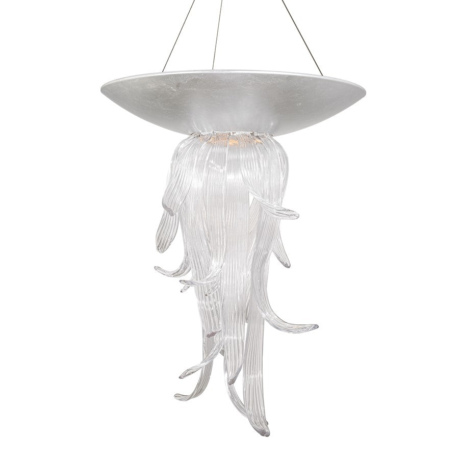 Modern Forms Tendril 1Lt 26" LED Pendant, Silver Leaf - PD-22532-SL