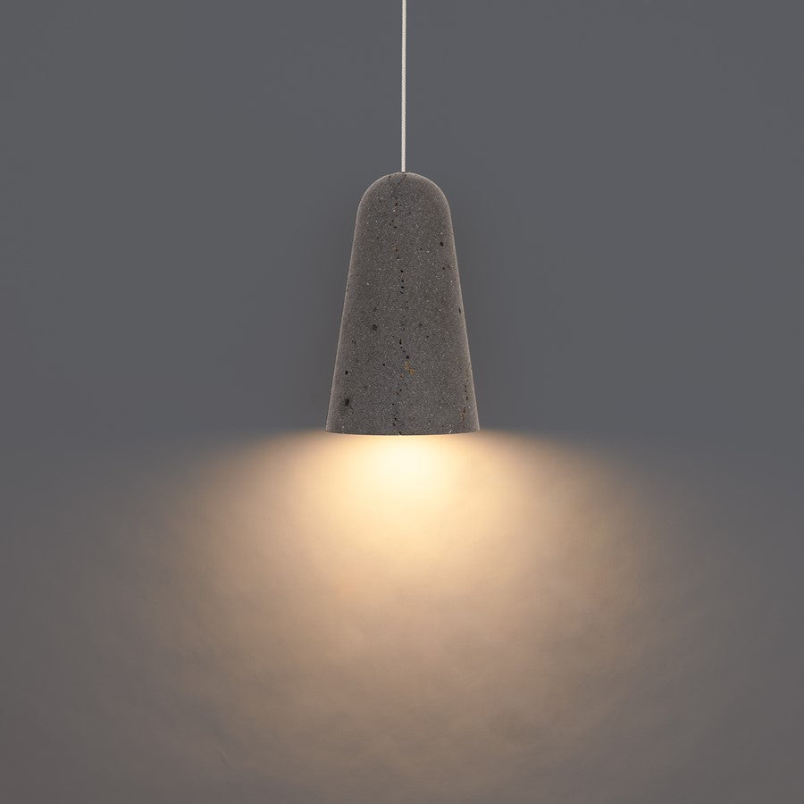 Modern Forms Pompeii 6" LED Mini-Pendant, 2700K, Bassalt/Black