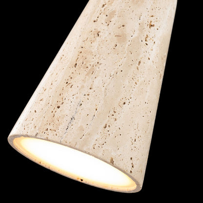 Modern Forms Pompeii 6" LED Mini-Pendant, 2700K, Beige/Brass