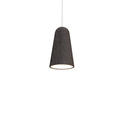 Modern Forms Pompeii 6" LED Mini-Pendant/3000K, Bassalt/Black - PD-4510-30-BV-BK
