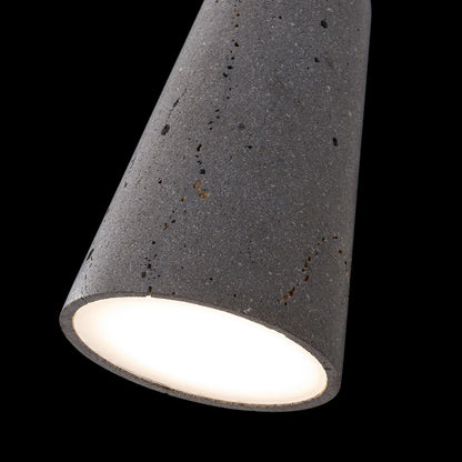 Modern Forms Pompeii 6" LED Mini-Pendant, 3000K, Bassalt/Black