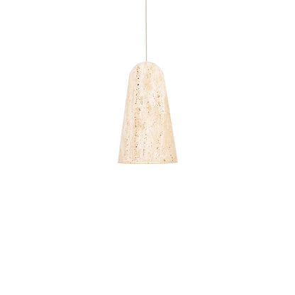 Modern Forms Pompeii 6" LED Mini-Pendant, 3500K, Beige/Brass