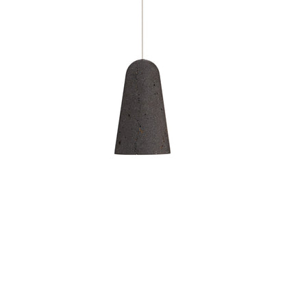 Modern Forms Pompeii 1Lt 6" LED Mini-Pendant, Bassalt/Black