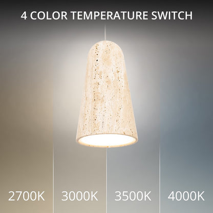 Modern Forms Pompeii 6" LED Mini-Pendant, Beige/Brass/Beige