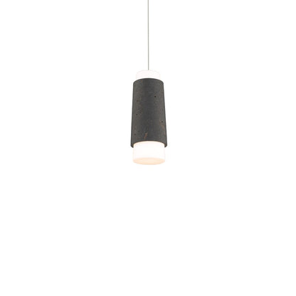 Modern Forms Chauncey 5" LED Mini-Pendant/3000K, BS/BK//Opal - PD-5513-30-BV-BK