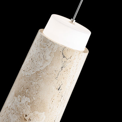 Modern Forms Chauncey 5" LED Mini-Pendant, 3000K, Beige/Brass/Opal