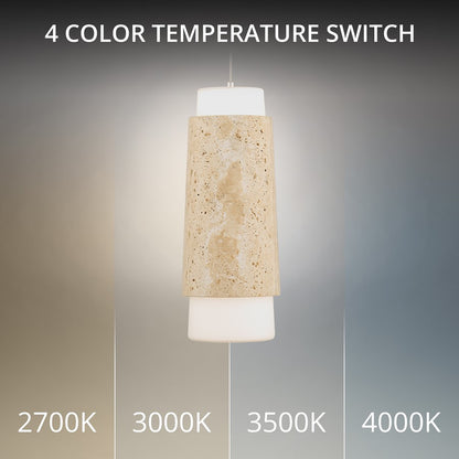 Modern Forms Chauncey 5" LED Mini-Pendant, 3000K, Beige/Brass/Opal