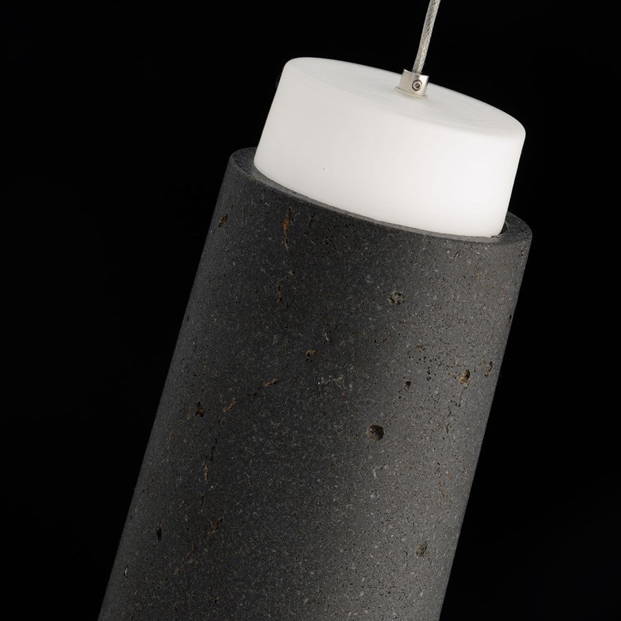 Modern Forms Chauncey 5" LED Mini-Pendant, Bassalt/Black//Opal