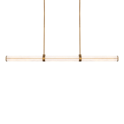 Modern Forms Clique 1Lt 48" LED Linear Pendant, Brass/Alabaster
