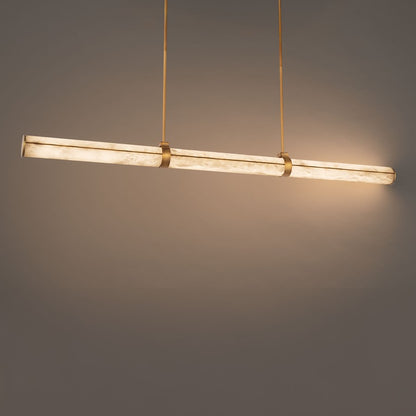 Modern Forms Clique 1Lt 48" LED Linear Pendant, Brass/Alabaster