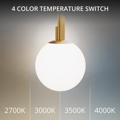 Modern Forms Sybil 1Lt 14" LED Pendant, 2700K, Aged Brass/Opal