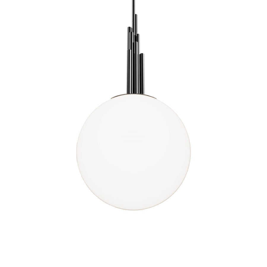 Modern Forms Sybil 1Lt 14" LED Pendant, 3000K, Black Nickel/Opal