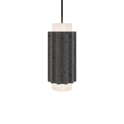 Modern Forms Caviar 7" LED Mini-Pendant, 2700K, Bassalt/Black