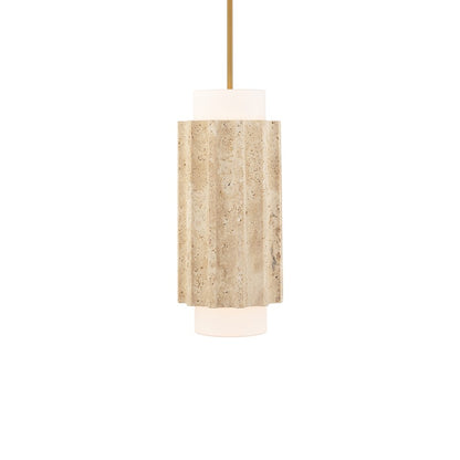 Modern Forms Caviar 7" LED Mini-Pendant, 2700K, Beige/Brass