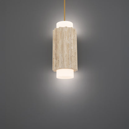 Modern Forms Caviar 7" LED Mini-Pendant, 2700K, Beige/Brass