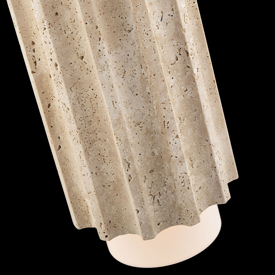 Modern Forms Caviar 7" LED Mini-Pendant, 3500K, Beige/Brass
