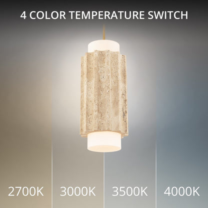 Modern Forms Caviar 7" LED Mini-Pendant, Beige/Brass/Beige