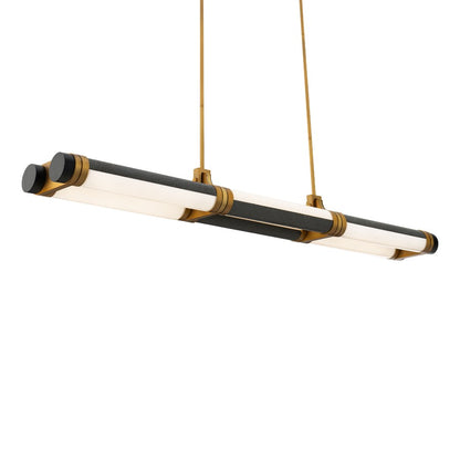 Modern Forms Catania 48" LED Linear Pendant, BS/BR/BK/WH - PD-6548-40-BV-AB