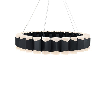 Modern Forms Dolman 48Lt 5" LED Pendant, Black/Frosted