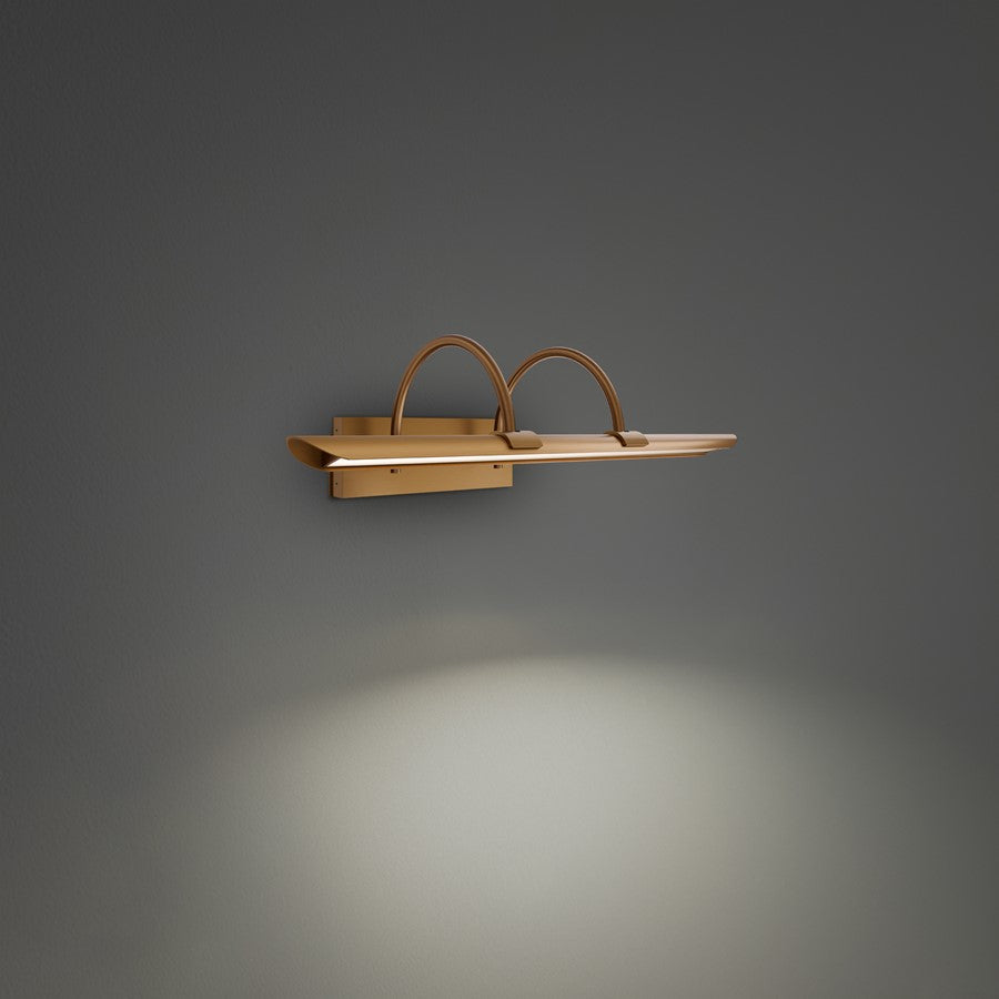 Modern Forms Ansel 1Lt 18" LED Picture Light, 3500K, Aged Brass