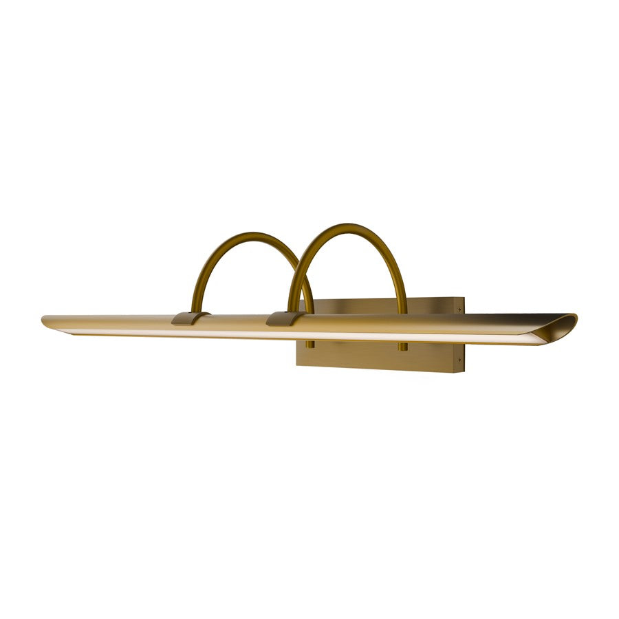 Modern Forms Ansel 1Lt 24" LED Picture Light/3000K, Aged Brass - PL-36524-30-AB