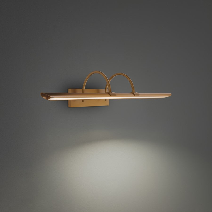 Modern Forms Ansel 1Lt 24" LED Picture Light, 3500K, Aged Brass