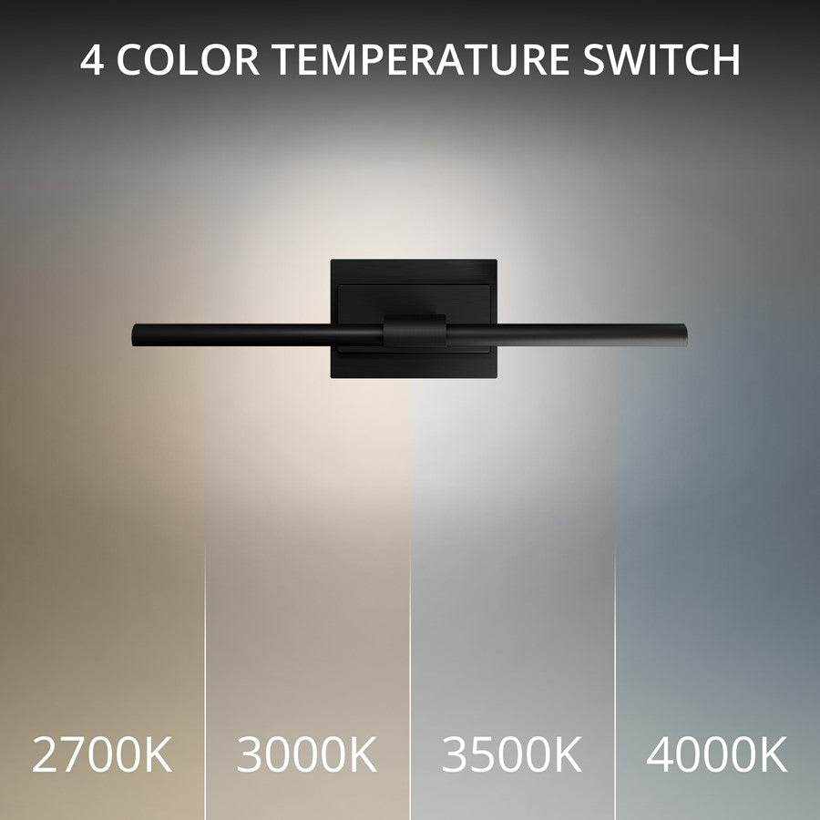 Modern Forms Inlet 1Lt 18" LED Picture Light, 3000K, Black