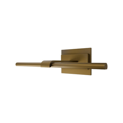 Modern Forms Inlet 1Lt 18" LED Picture Light/3500K, Aged Brass - PL-48518-35-AB