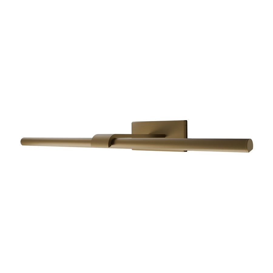 Modern Forms Inlet 1Lt 24" LED Picture Light/3500K, Aged Brass - PL-48524-35-AB