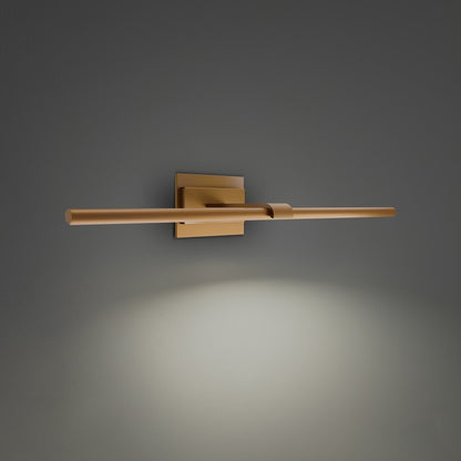 Modern Forms Inlet 1Lt 30" LED Picture Light, 2700K, Aged Brass