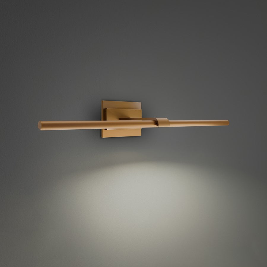 Modern Forms Inlet 1Lt 30" LED Picture Light, 4000K, Aged Brass