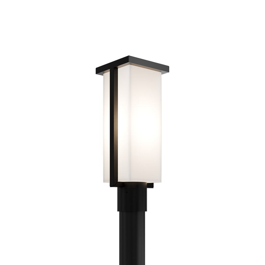 Modern Forms Ledge 16.8" LED Outdoor Post Light/2700K, BK/WH - PM-W1417-27-BK