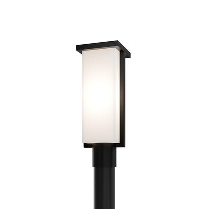 Modern Forms Ledge 16.8" LED Outdoor Post Light, 2700K, Black/White