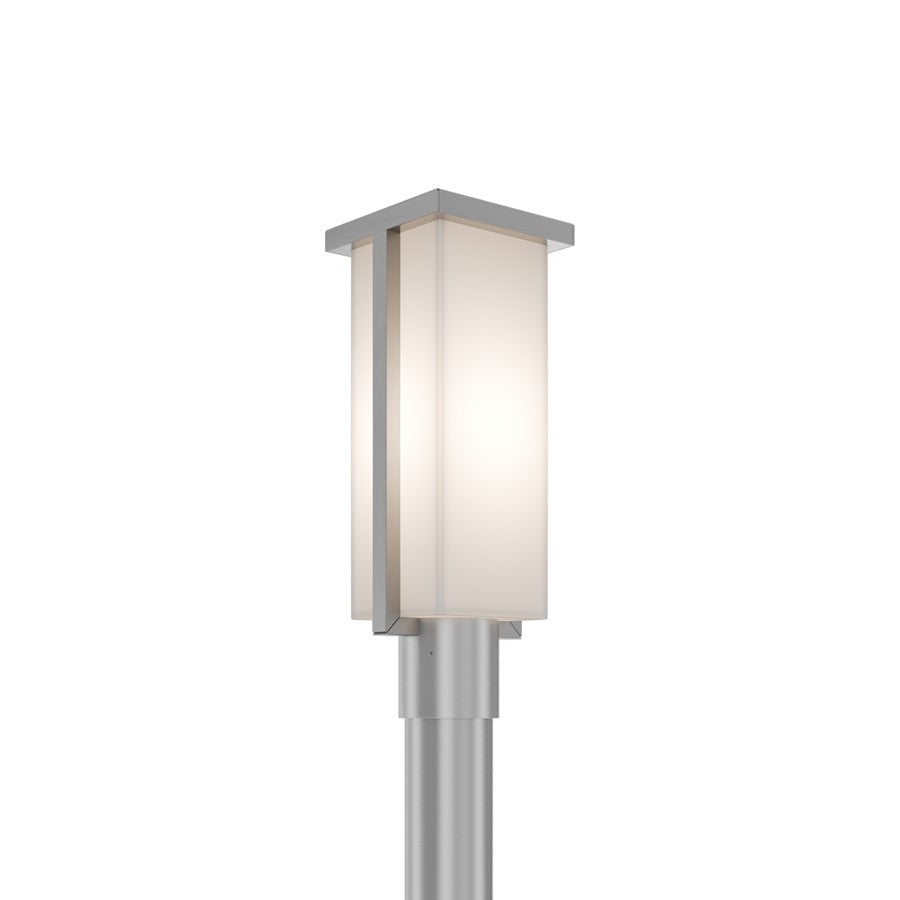 Modern Forms Ledge 16.8" LED Outdoor Post Light/3000K, AL/WH - PM-W1417-30-AL