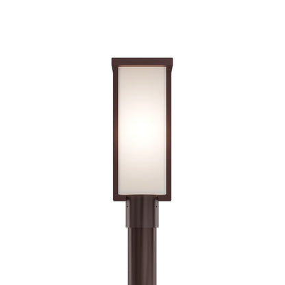 Modern Forms Ledge 16.8" LED Outdoor Post Light, Bronze/White