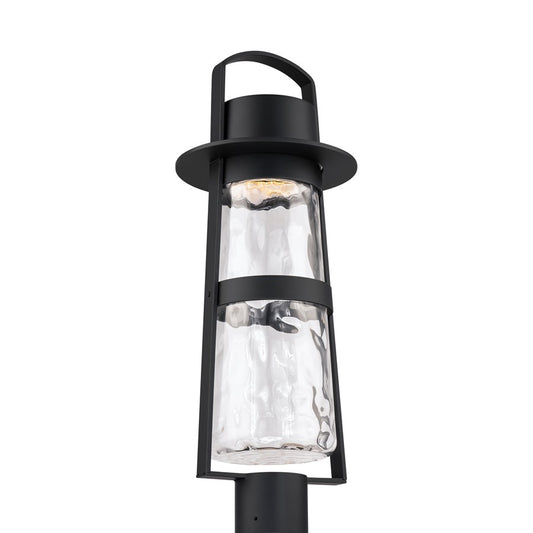 Modern Forms Balthus 23.4" LED Outdoor Post Light, Black/Clear - PM-W28523-BK