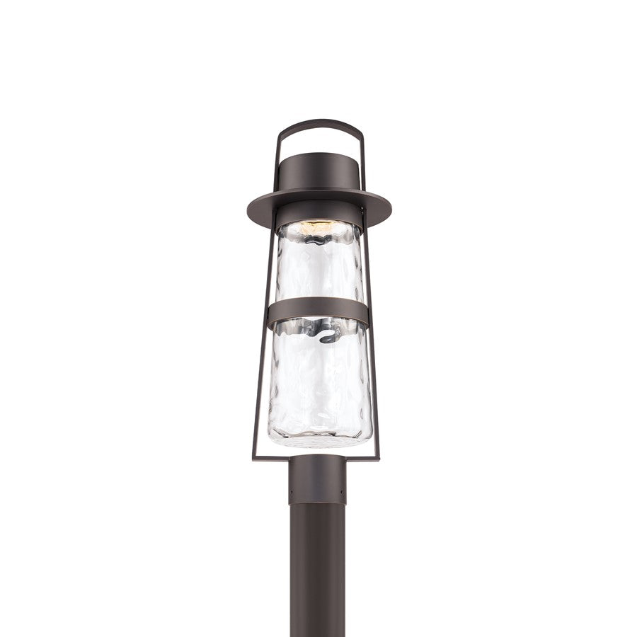 Modern Forms Balthus 23.4" LED Outdoor Post Light, Bronze/Clear