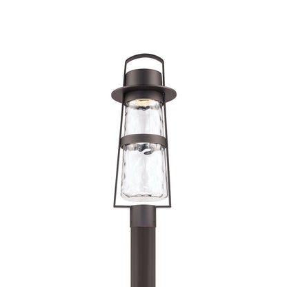 Modern Forms Balthus 23.4" LED Outdoor Post Light, Bronze/Clear