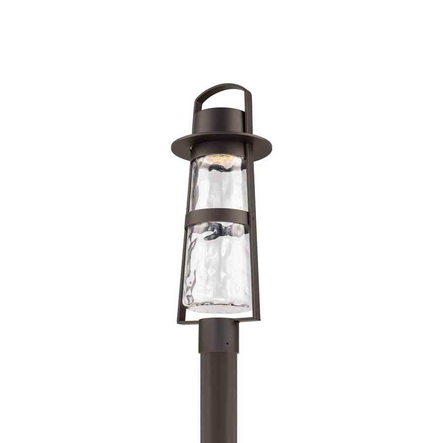 Modern Forms Balthus 23.4" LED Outdoor Post Light, Bronze/Clear