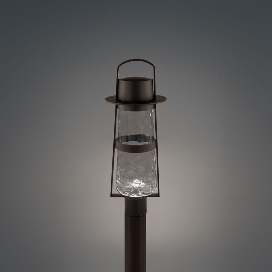 Modern Forms Balthus 23.4" LED Outdoor Post Light, Bronze/Clear